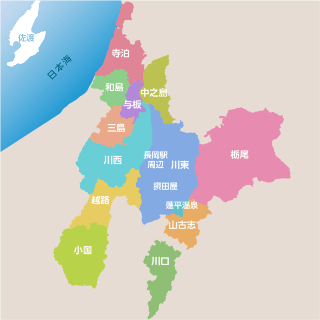 長岡市地図